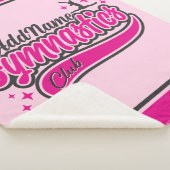 名前パーソナライズされた体操選手スプリット飛翔体操 シェルパブランケット (3/4)