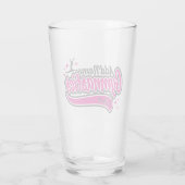 名前パーソナライズされた体操選手スプリット飛翔体操 タンブラーグラス (裏面)