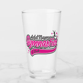 名前パーソナライズされた体操選手スプリット飛翔体操 タンブラーグラス