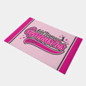 名前パーソナライズされた体操選手スプリット飛翔体操 ドアマット (アングル)