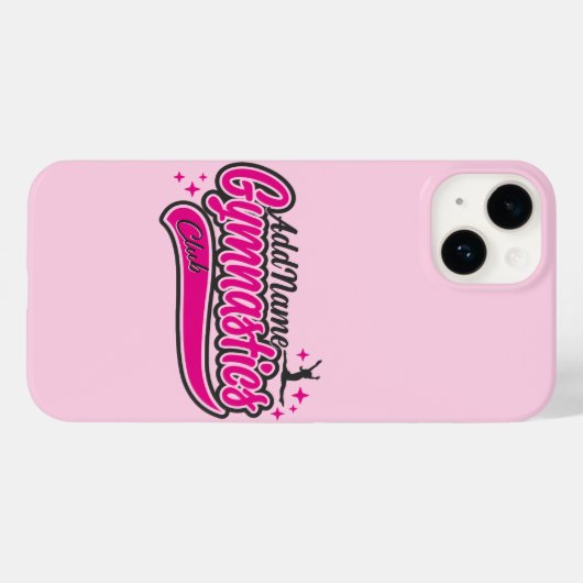 名前パーソナライズされた体操選手スプリット飛翔体操 Case-Mate iPhoneケース (裏面 (横))