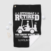 名前パーソナライズされた公式ギフト退職したゴルフパパ ゴルフタオル (インサイチュ)