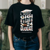 名前パーソナライズされた写真Gigi 2024誇りを持った大学院生 Tシャツ