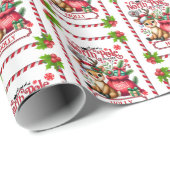 名前パーソナライズされた北極デリバリートインデナ ラッピングペーパー (ロールコーナー)