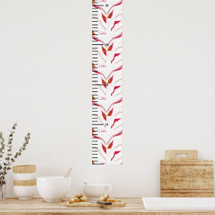 名前パーソナライズされた印刷かわいいベビー成長グラフ ポスター