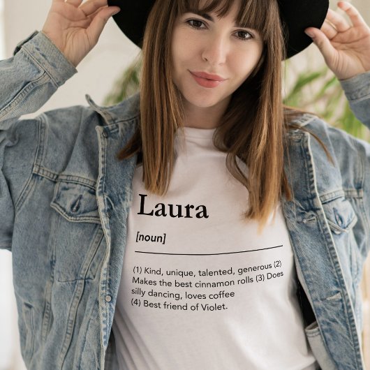 名前パーソナライズされた名名詞定カスタム義 Tシャツ