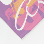 名前パーソナライズされた女の子ブランケット フリースブランケット (角)