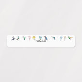 名前パーソナライズされた学校防水ラベル ラベル (デザイン1)