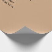 名前パーソナライズされた定義の折り返し紙 ラッピングペーパー (角)