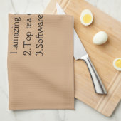 名前パーソナライズされた定義キッチンタオル キッチンタオル (四つ折り)