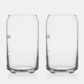 名前パーソナライズされた定義タンブラー ガラス缶 (左)