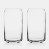 名前パーソナライズされた定義タンブラー ガラス缶 (右)