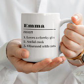 名前パーソナライズされた定義名名名母の母の日 コーヒーマグカップ