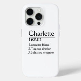 名前パーソナライズされた定義iPhone 15 proケース iPhone 15 Proケース