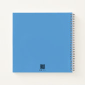 名前パーソナライズされた家族の思い出ブルージャーナル ノートブック (裏面)