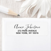 名前パーソナライズされた差出人住所ラベル ラベル (インサイチュ)