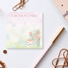 名前パーソナライズされた帳の先生にItメモを投稿