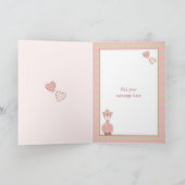 名前パーソナライズされた年齢小さな女の子誕生日 カード (内部)