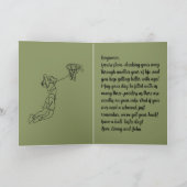 名前パーソナライズされた年齢気持ちスポーツバスケットボール カード (内部)