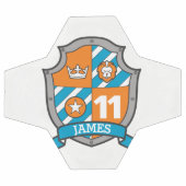 名前パーソナライズされた年齢11サッカーのサッカーシールド サッカーボール (フラット)