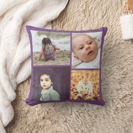 名前パーソナライズされた引用文と写真 クッション (ブランケット)