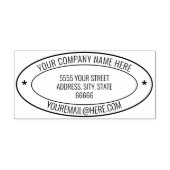 名前パーソナライズされた情報アドレス楕円ラバースタンプ ラバースタンプ (インプリント)