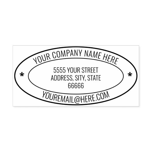 名前パーソナライズされた情報アドレス楕円ラバースタンプ ラバースタンプ (インプリント)