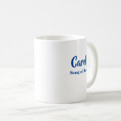 名前パーソナライズされた意味Name Carol Mag コーヒーマグカップ (正面右)