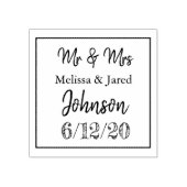 名前パーソナライズされた感謝の切手 ラバースタンプ (インプリント)