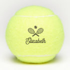 名前パーソナライズされた手書きモダンテニスボール