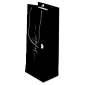 名前パーソナライズされた抱き枕、誕生日抱き枕、 ワインギフトバッグ (裏面アングル)