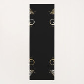 名前パーソナライズされた整列金ゴールドチャクラ ヨガマット (裏面)