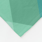 名前パーソナライズされた明るいレインボーカラフルジオメトリ フリースブランケット (角)