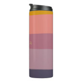 名前パーソナライズされた最小自然色ブロック タンブラー (回転右)