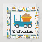 名前パーソナライズされた月次マイルストーンマーカーInvita 招待状 (正面)