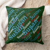 名前パーソナライズされた枕 クッション (ブランケット)