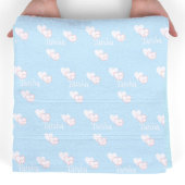 名前パーソナライズされた毛布ベビーギフト娘ギフト シェルパブランケット