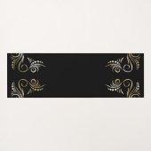 名前パーソナライズされた水の色の位置合わせチャクラ ヨガマット (裏面(横))