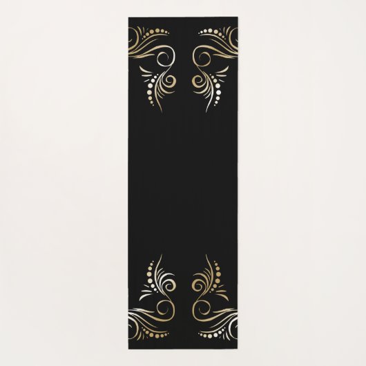 名前パーソナライズされた水の色の位置合わせチャクラ ヨガマット (裏面)