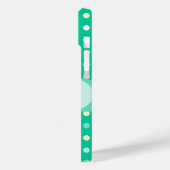 名前パーソナライズされた水玉模様緑の電話ケース Case-Mate iPhoneケース (裏面 / 左)