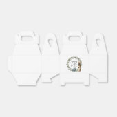 名前パーソナライズされた水色リースバニーイースター フェイバーボックス (折り畳みなし)