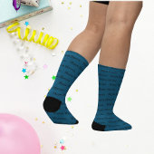 名前パーソナライズされた海青 ソックス