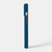 名前パーソナライズされた海青 iPhone 15ケース (左側面)