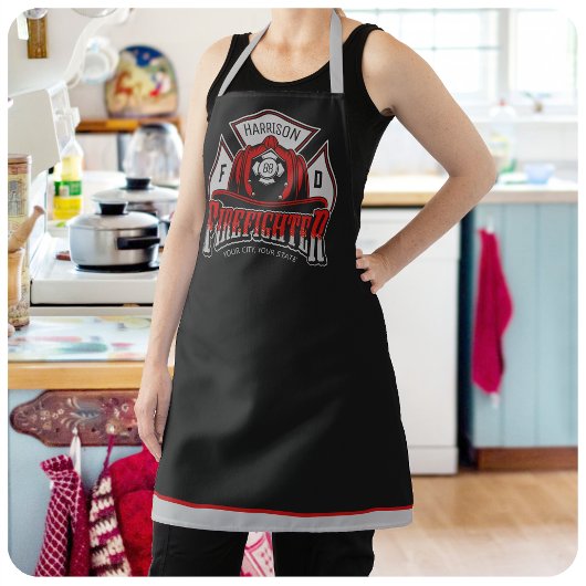 名前パーソナライズされた消防士ヘルメット消防救助隊 エプロン