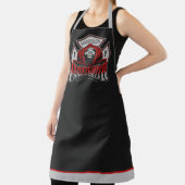 名前パーソナライズされた消防士ヘルメット消防救助隊 エプロン (インサイチュ)