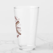 名前パーソナライズされた理容師ストレートカミソリ床屋 タンブラーグラス (左)