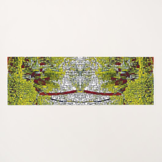 名前パーソナライズされた竹アートメディテーションYoga Mat ヨガマット (裏面(横))