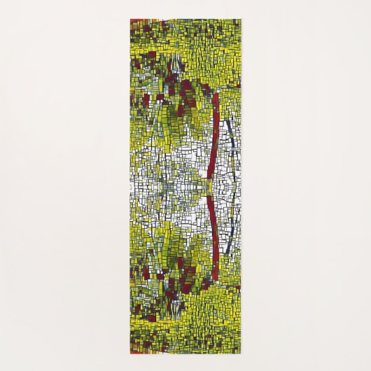 名前パーソナライズされた竹アートメディテーションYoga Mat ヨガマット (裏面)