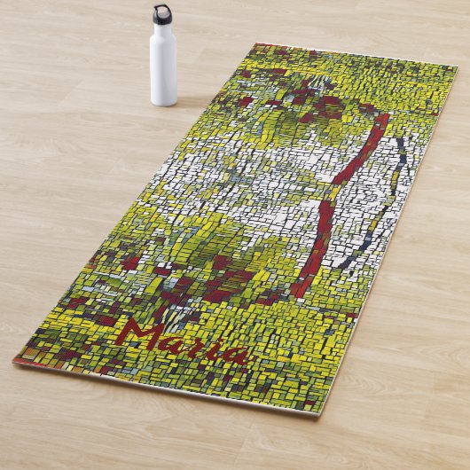 名前パーソナライズされた竹アートメディテーションYoga Mat ヨガマット (インサイチュ)