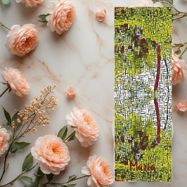 名前パーソナライズされた竹アートメディテーションYoga Mat ヨガマット